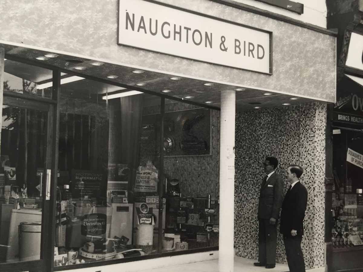 Naughton & Bird shop, Headingley, Leeds, 1962