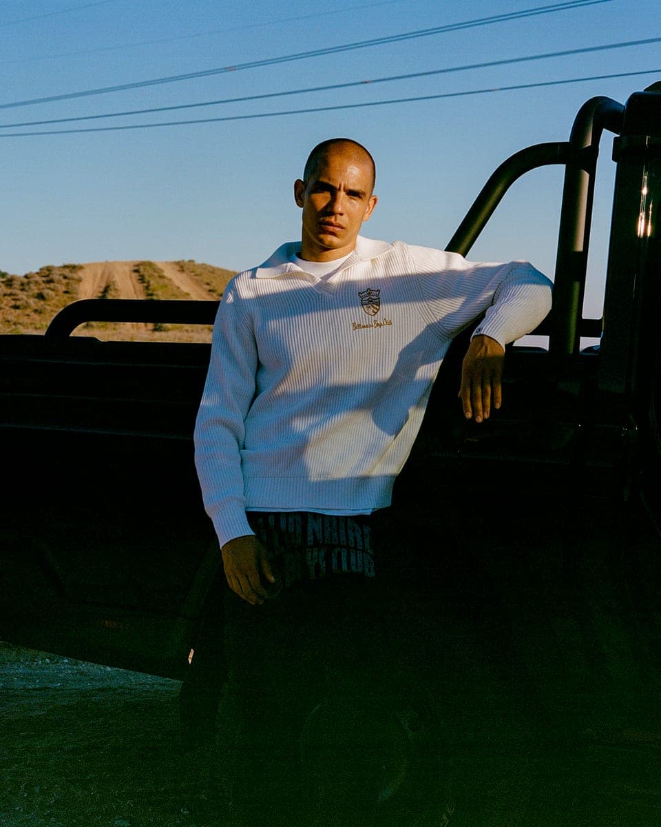 A Billionaire Boys Club look beside a pickup truck