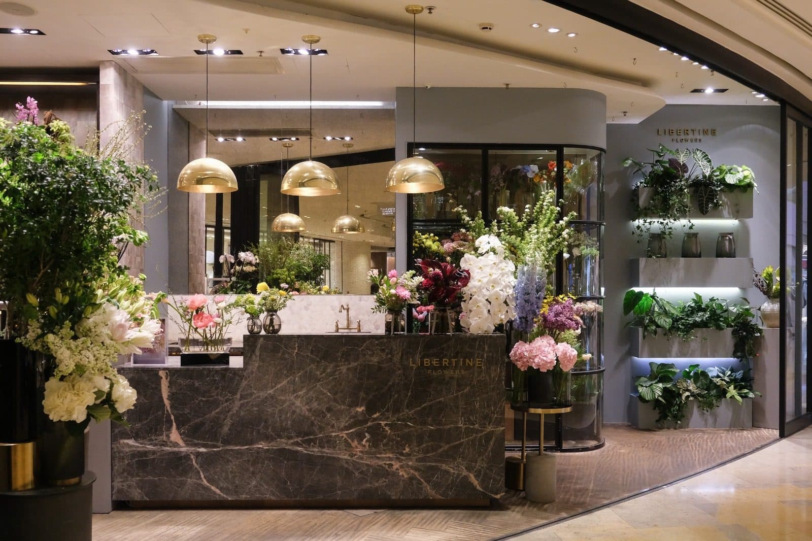 The Libertine Flowers boutique inside Lane Crawford at Pacific Place, Hong Kong