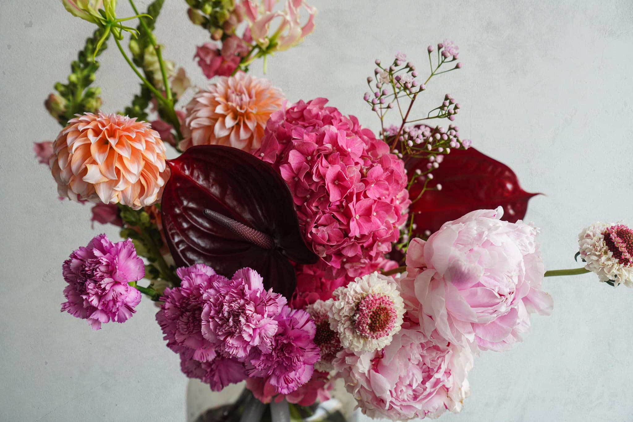 Libertine Flowers living bouquet, couture floristry in Hong Kong