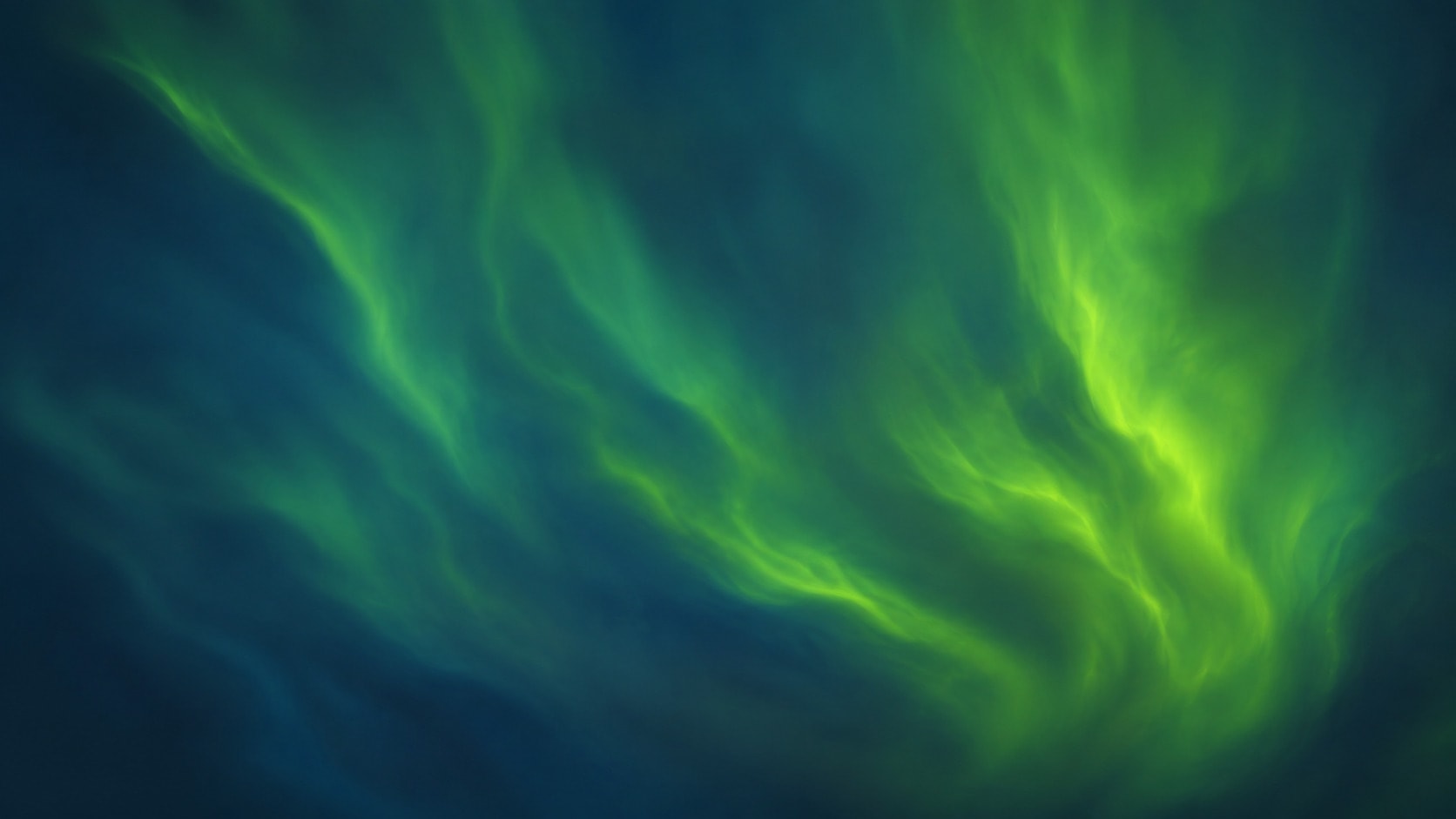 Acid-green light moving through deep blue and teal, like an aurora, the abstract that marks the readiness review